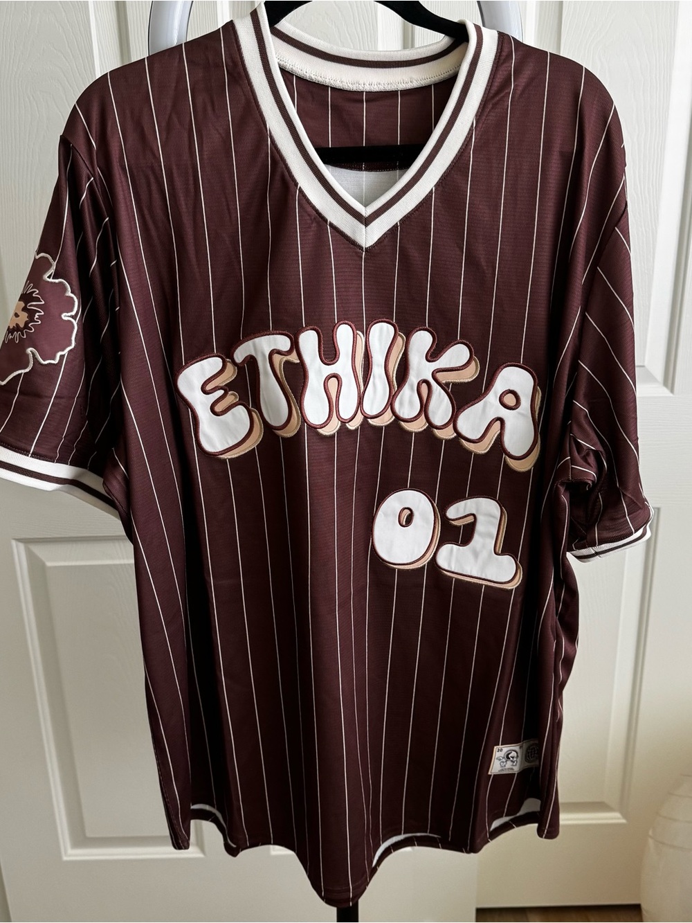 ethika Hawaiian Flower Baseball Jersey